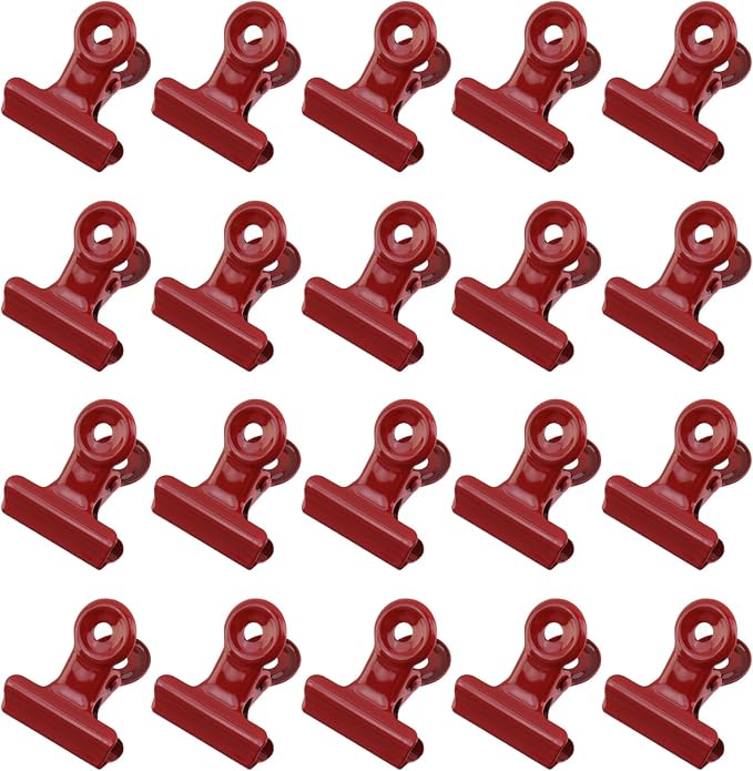 Xiaoyztan 20 Pcs Small Binder Clips, 20 mm Bulldog Paper Clips Binder Bull Clip by Welcometoxiaoyztan