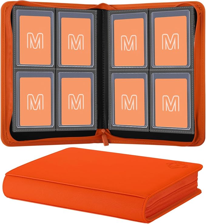 Toploader Binder, 4-Pocket Side Load Trading Card Album, Holds 128 Cards by MOSLA