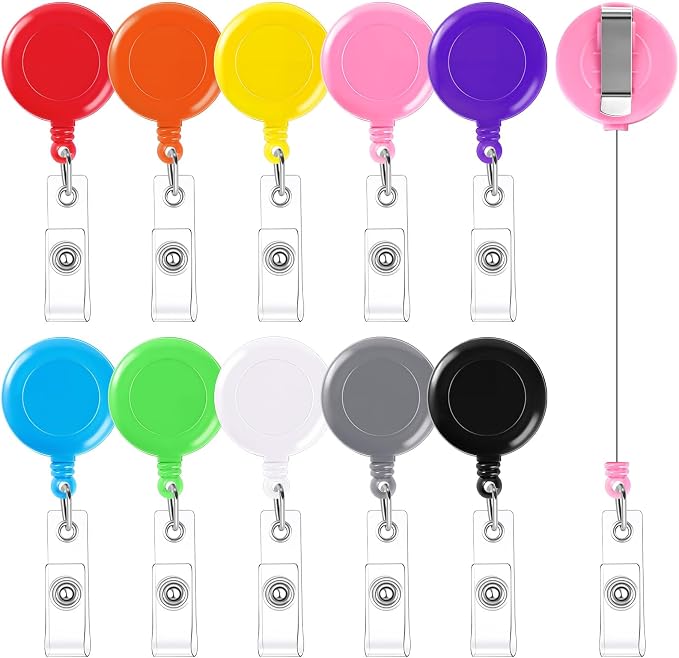 BESARME 30 Pieces Retractable Badge Reels by BESARME
