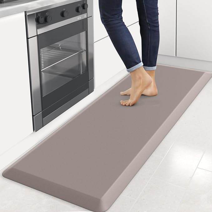 4/5 Inch Thick Kitchen Mats for Floor, StepRite Kitchen Rug for Standing Desk by Bringcushiontoyourlife