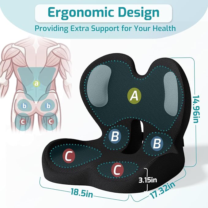 Ergonomic Seat Cushion, Office Chair Cushion - Image 7
