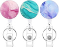 BESARME 3 Pack Badge Reels Retractable Badge Clip by BESARME