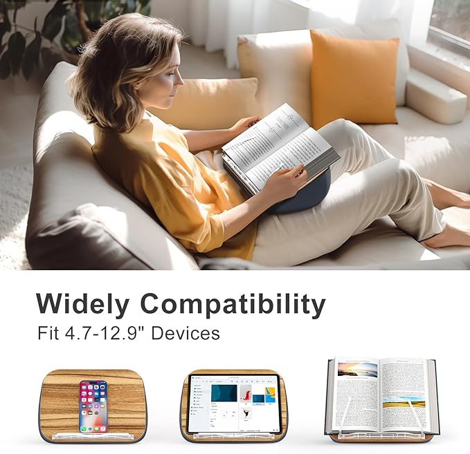 ERGONOV Lap Book Stand for Hands Free Reading Comfortable Reading Pillow Stand - Image 5