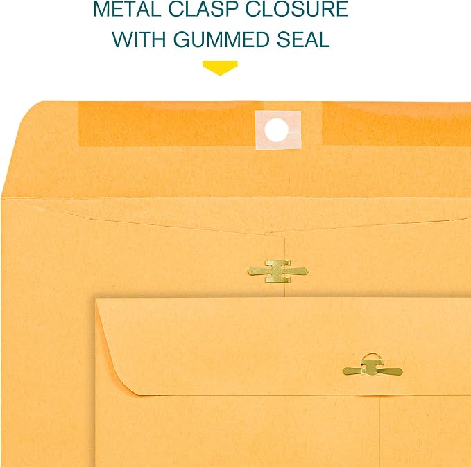 EnDoc 9 1/2 x 12 1/2 Clasp Envelopes - Image 4