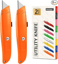 DIYSELF 2Pack Utility Knife Box Cutter Retractable Blade Heavy Duty PVC Pipe by DIYSELF