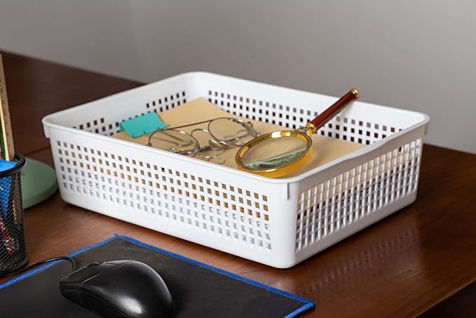 Aebeky A4 Size Plastic Paper Storage Trays, Desktop File Organizer Baskets - Image 5