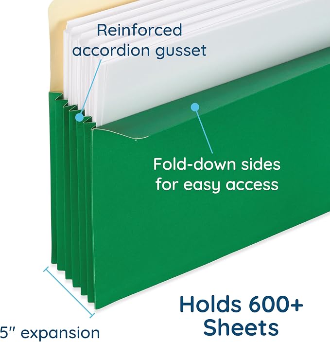 Blue Summit Expandable Legal File Folders - Image 3