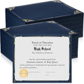 Fainne 300 Pcs Certificate Holder Foil Border Bulk 8.5 x 11 Inch Single Sided by Fainne