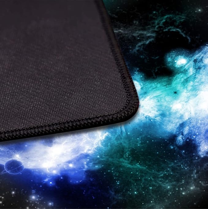 Large Extended Nebula Starry Sky Mouse Pad, Laptop and Home Office Desk Pad | - Image 4