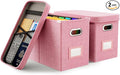 Oterri File Organizer With Lid, Hanging Filing Box With Mesh Pocket, Document by Oterri