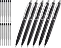ChaoQ 6 Pcs Retractable Metal Ballpoint Pens, by ChaoQ