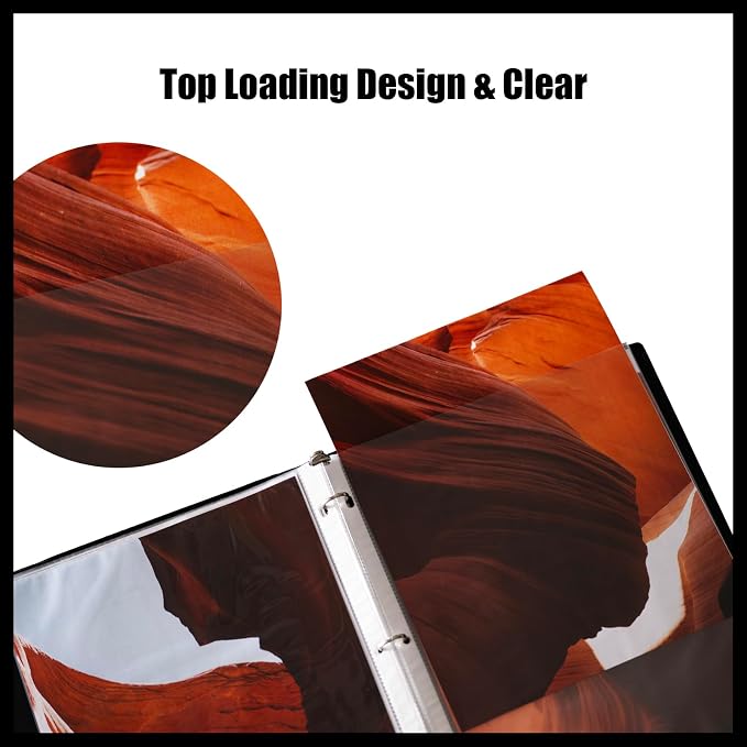 50 Pack Clear Sheet Protectors for 3 Ring Binder, Polypropylene Acid-Free - Image 5
