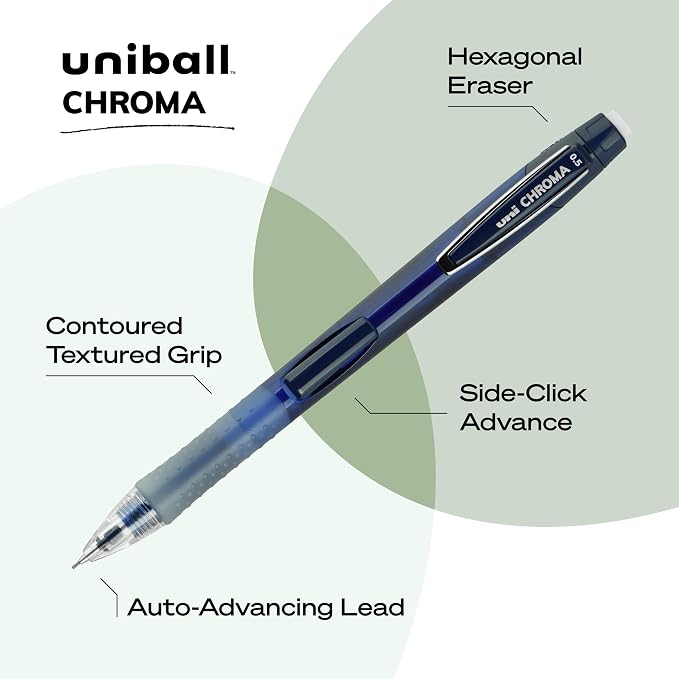 Uniball Chroma Mechanical Pencils 4 Pack, 0.7mm - Image 3
