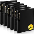 6 Pack Binder with Plastic Sleeves 18-Pocket, Displays 36 Pages, Sooez 8.5x11 by Sooez