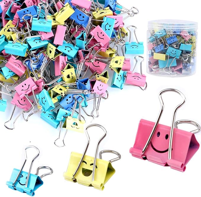 【80pack】 Binder Clips, Limque Paper Clips, Paper Clamps by Limque