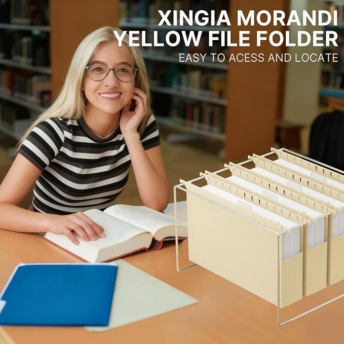 XINGIA Legal Size Hanging File Folders, 12 Pack 2" Expansion Legal Size File - Image 7