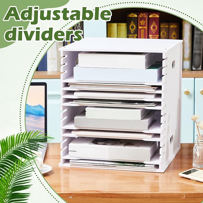 CroBlissful 15 Tier 12" x 12" Scrapbook Paper Organizer Adjustable Desk - Image 5