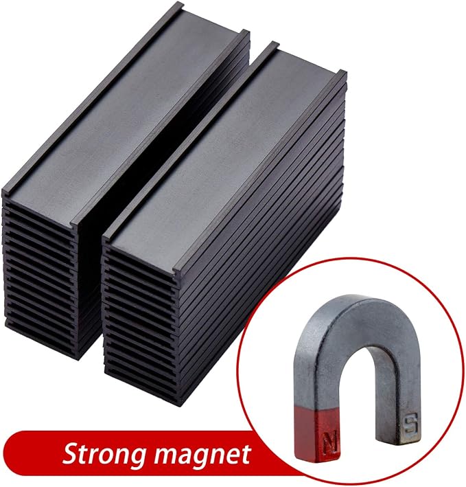 Magnetic Label Holders with Magnets, Data Card Holders with Clear Plastic - Image 3