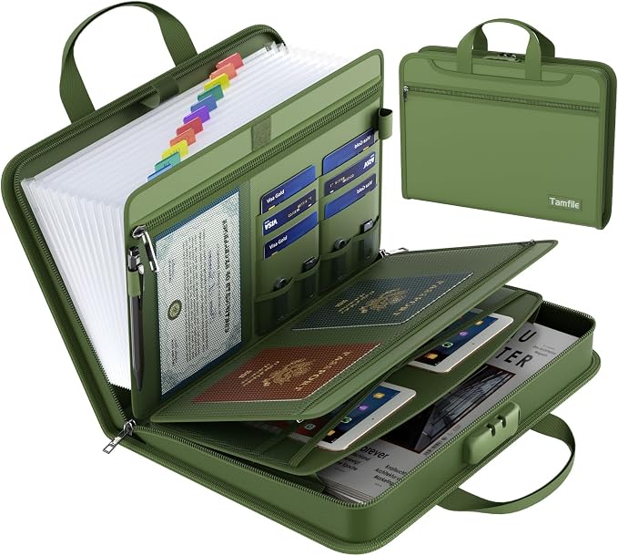 Fireproof Accordion File Organizer by Tamfile
