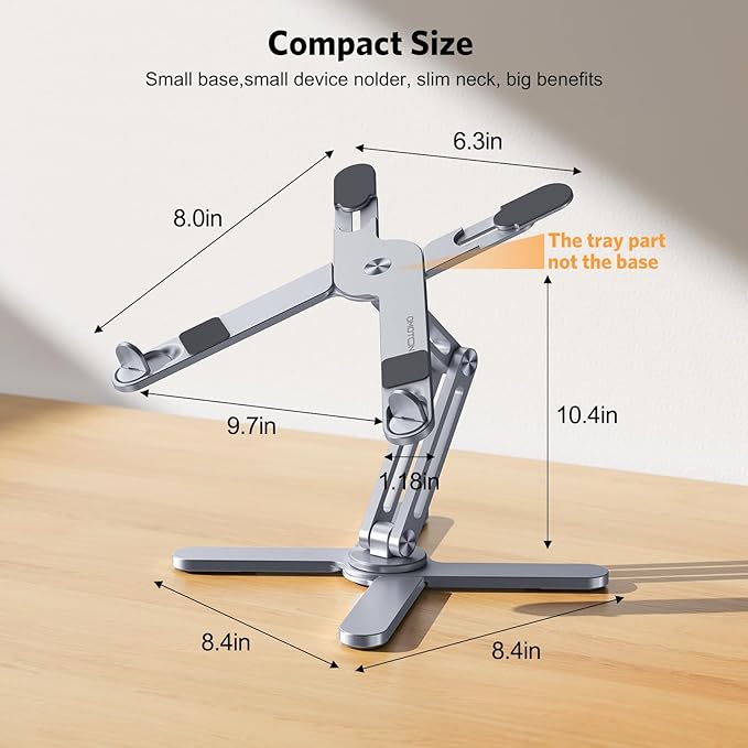 OMOTON 360° Rotating Laptop Stand Riser - Image 5