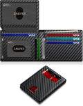 Wallet for Men Slim RFID Blocking Leather Credit Card Holder Wallet for 14 Cards by ZALVEX