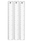 Mr. Pen- Plastic Ruler, 8 Inch, 3 Pack, Easy-to-Read Markings | by MrPen