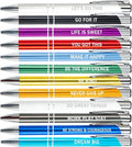 PASISIBICK 12 Pieces Inspirational Motivational Quote Ballpoint Pens Gifts by PASISIBICK