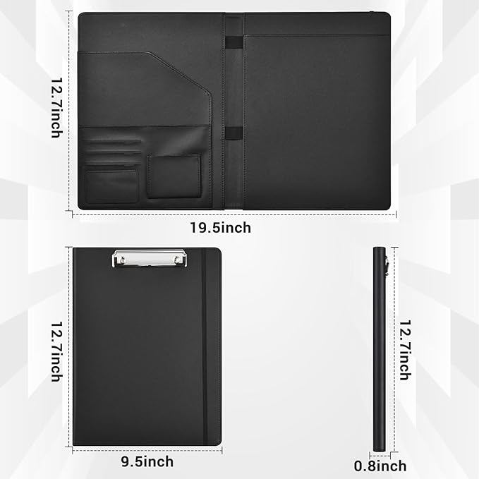 Padfolio with Clipboard Pacific Mailer Clipboard Notebook Resume Portfolio - Image 3