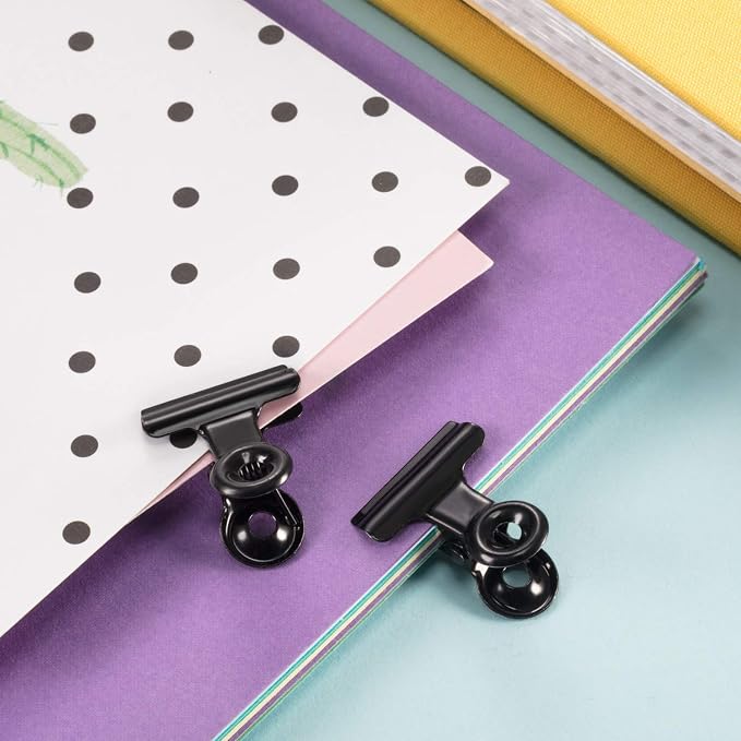 40 Pack Metal Clips 0.87 Inch Small Bull Binder Paper Clips - Image 4