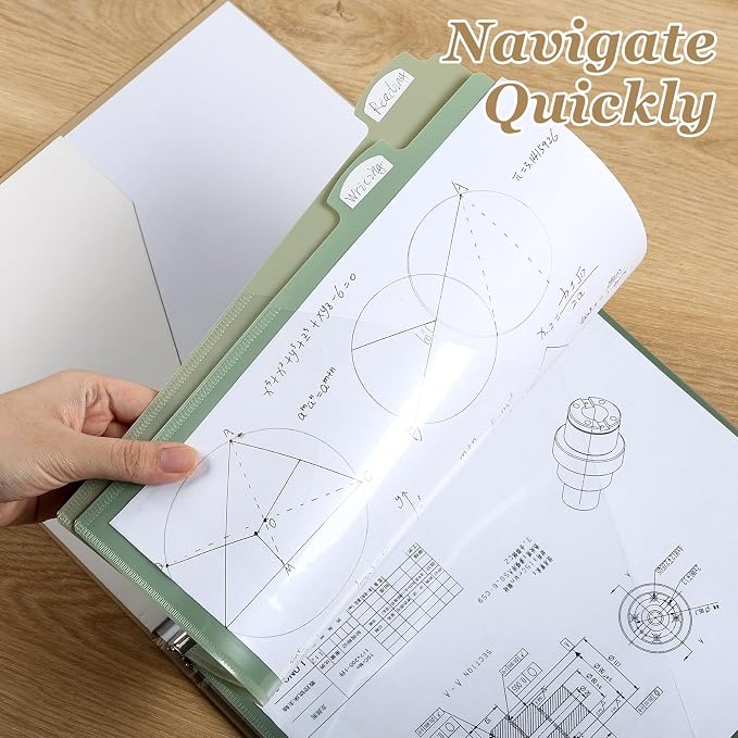 Epakh 6 Pcs Binder Dividers for 3 Rings Binders Index Dividers - Image 5