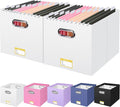 BALEINE File Organizer Box, Cardboard File Folder Organizer by BALEINE