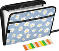 Blue Daisies Accordion File Organizer Expanding Document Folder by Unknown