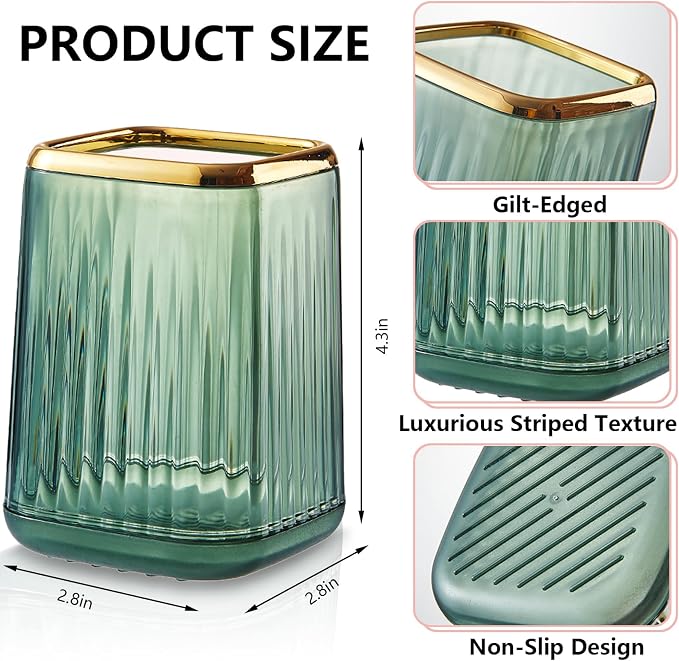 Pen Holder for Desk, Plastic Pencil Holder, Makeup Brushes Cup, Pen Cup Pencil - Image 5