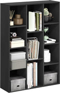 Furinno LUDER Book Shelf, 11-Cube Bookshelf, Reversible Bookcase, 9.4 x 29.1 x by Furinno-FitsYourSpaceFitsYourBudget