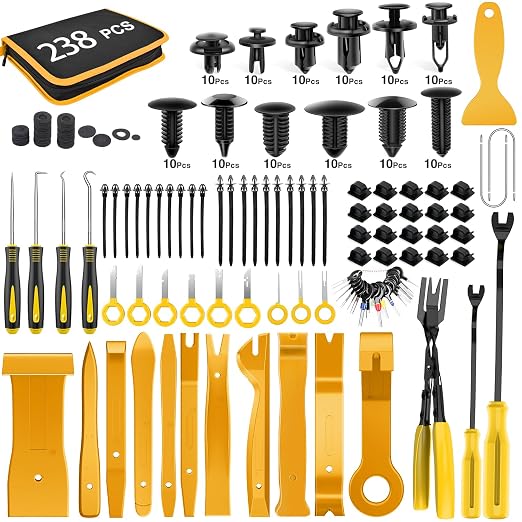 GOOACC 238Pcs Trim Removal Tool, Auto Push Pin Bumper Retainer Clip Set by GOOACC