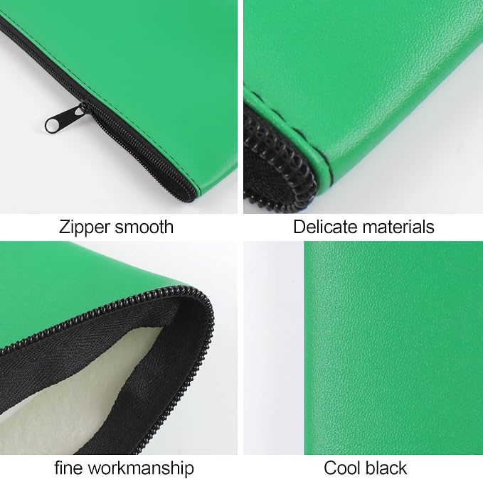 2 Pieces Money Bags with Zipper, 11x6.1 inch Money Pouch, Bank Bag, Cash Bag - Image 4