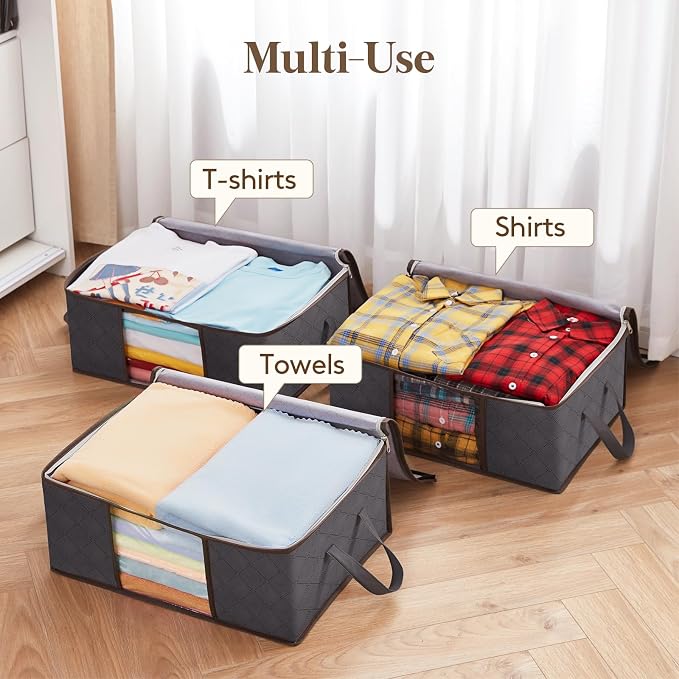 Lifewit 4 Pack 35L Clothes Storage Bins - Image 7
