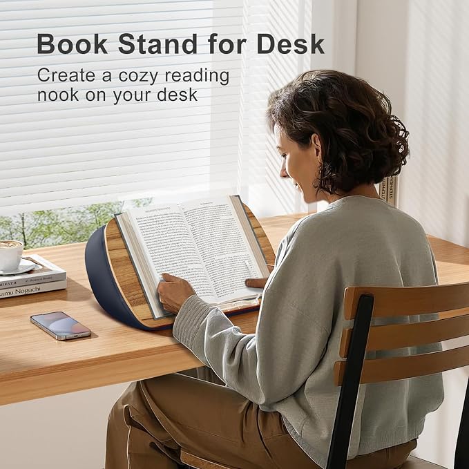 ERGONOV Lap Beanbag Book Stand for Hands Free Reading Comfortable Reading - Image 3