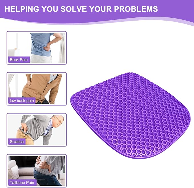 Large Gel Seat Cushion for Long Sitting - Image 8