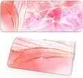 Pink Mouse Pad, Large Gaming Mouse Pad, Non-Slip Base and Stitched Edges by Unknown
