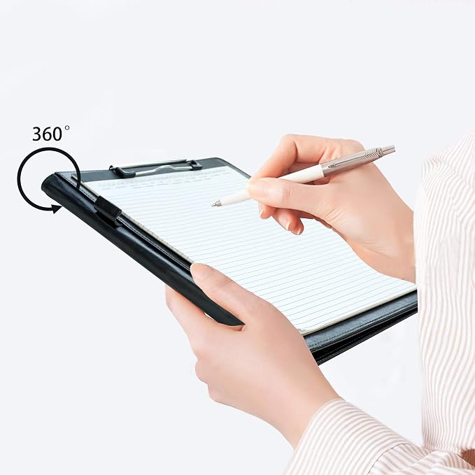 Padfolio Clipboard Folder Portfolio, Mymazn Faux Leather Storage Clipboard - Image 6