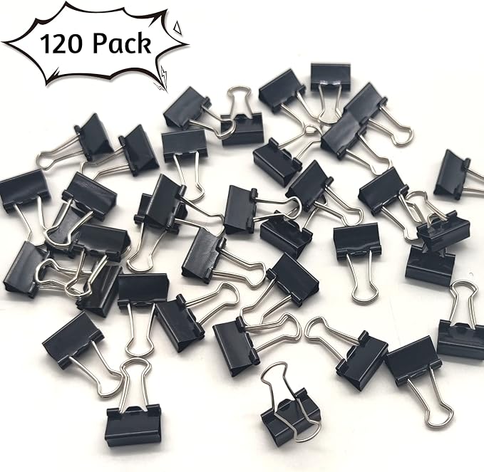 120 Pack Mini Binder Clips, Small Paper Clips 15mm 5/8 Inch. Micro Size Office - Image 6