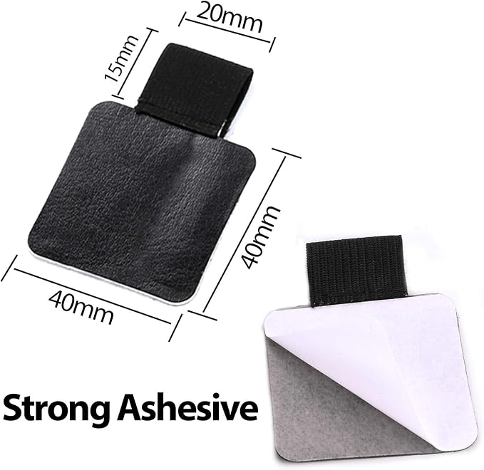 Pen Loop Holder Set, 12 Pack Self-Adhesive Pencil Holder Elastic Design - Image 2