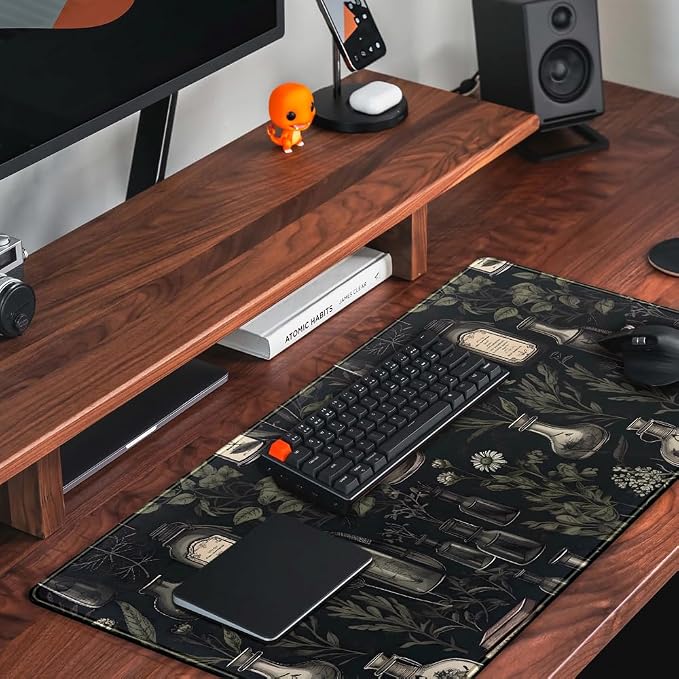 Black Aesthetic Desk Mat - Image 5