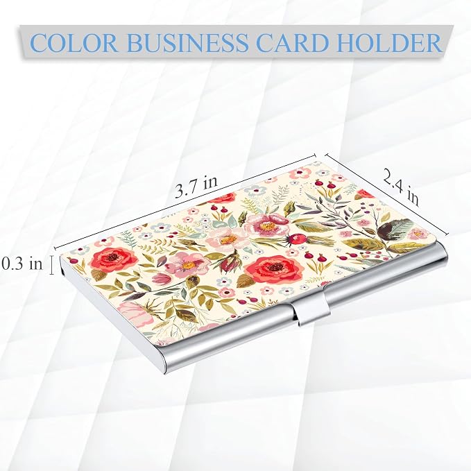 2 Pack Business Card Holder，Color Printing Men's and Women's Business Card - Image 2