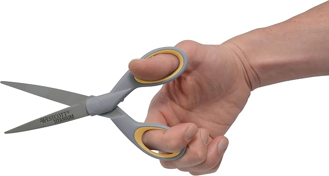 Westcott ‎13824 7” & 5” Pointed Titanium-Bonded Crafting Scissors - Image 9