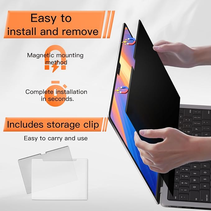 Privacy Screen for MacBook Pro 14 Inch 2021-2026 M5/ M4 /M4 Pro /M4 Max /M3 /M3 - Image 4