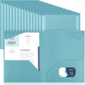 Henoyso 36 Pack Sapphire Blue Plastic Folders by Henoyso
