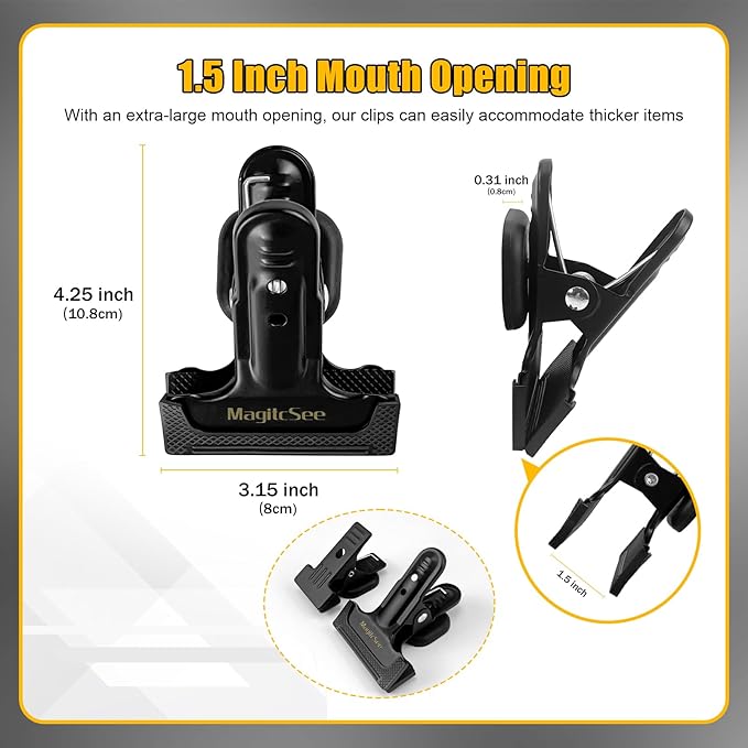 2 Pcs Heavy Duty Magnetic Clips - Image 2