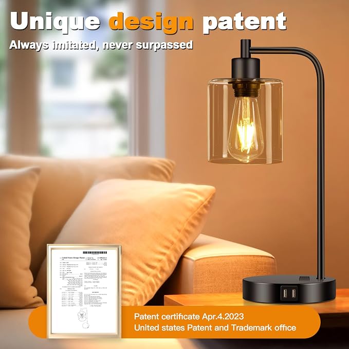 Set of 2 Industrial Touch Control Table Lamps - Image 7